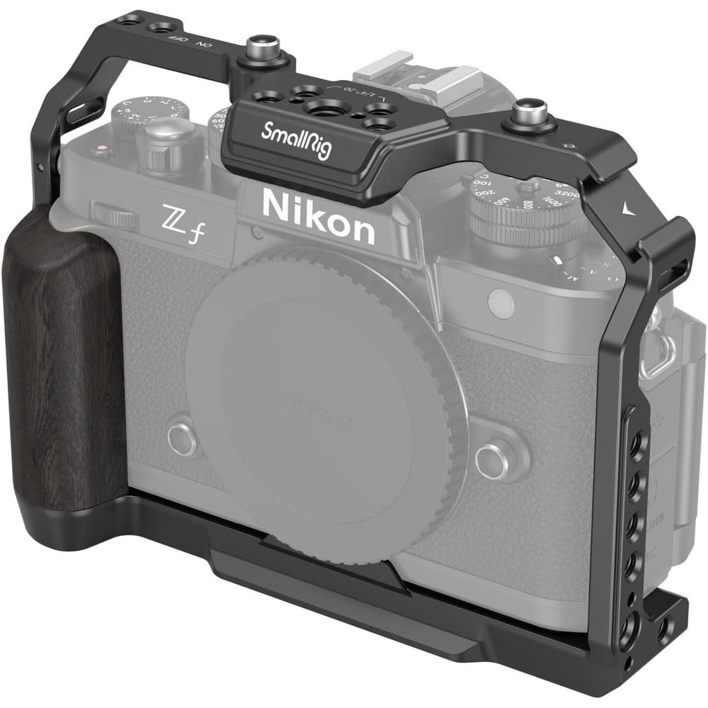 SmallRig 4261 Nikon Z f Camera Cage with Wood Grip‎ and Arca Quick Release Plate